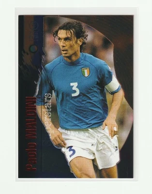 PANINI 2002 COPA MUNDIAL SERIE INAUGURAL SUPERESTRELLAS [PAOLO MALDINI] ITALIA Foto 1 de 2