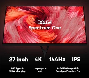 Dough Eve Spectrum One 27" Nano-IPS 144Hz Glossy Gaming Monitor - Afbeelding 1 van 2