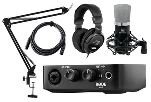 Erstklassiges RØDE USB Audiointerface PC Bundle mit Mikrofon Kopfhörer & Kabel - Bild 1 von 12