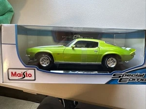 Maisto 1:18 Diecast 1971 Chevrolet Camaro Neu in OVP grün - Bild 1 von 7