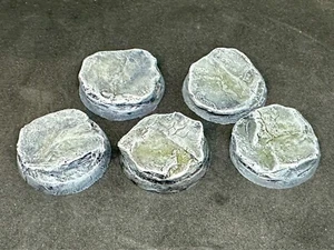 28mm (5) Resina Base Pizarra v2 Roca Escénica Miniatura Warhammer 40k Base Set - Imagen 1 de 3