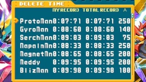 MEGAMAN BATTLE NETWORK 5 PROTOMAN RECORD COMPARE (MAX SP NAVI DMG) *SWITCH ONLY - Picture 1 of 2