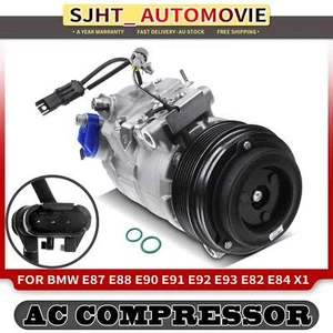 A/C Compressor & Clutch For BMW E93 E92 E91 E90 E88 E87 X1 520d 320d 330d 04-15 - Picture 1 of 8