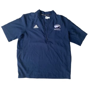 Adidas Solo Lo Mejor Para El Atleta Azul Marino 1/2 Cremallera Camisa HS Equipo Logo Para Hombres L - Imagen 1 de 13