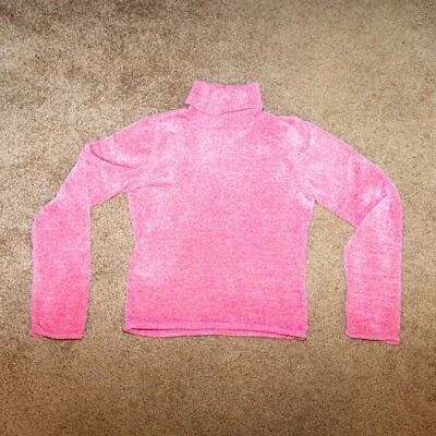 Suéter Energie Girls XL Cuello Alto Rosa con Fibra Metálica, Pullover Manga Larga Foto 1 de 4