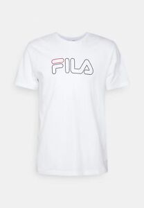 FILA FAM0225 Sofades Logo Tee Camiseta Hombre Manga Corta Bright Blanco