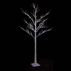 Clearance Christmas Decoration 150cm White Birch Twig Branch Tree Multicolour LE - Picture 1 of 6