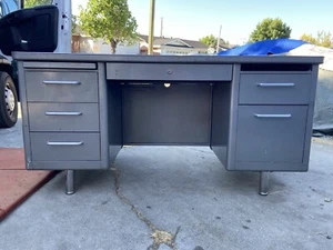 Vintage Steelcase Tanker Desk - Picture 1 of 17