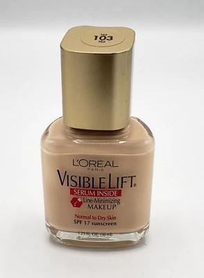 NEW L'Oréal Visible Lift Serum Inside Line-Minimizing Makeup, 103 Pale - Image 1 of 2