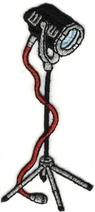 Movie Film Stage Light Lighting Embroidery Patch - Picture 1 of 1