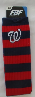 CALCETINES DEPORTIVOS ORIGINALES WASHINGTON NATIONALS FBF - GRANDES PARA HOMBRE - NUEVOS Foto 1 de 4