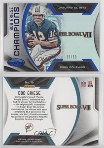 2016 Certified Certified Champions Mirror Blue /50 Bob Griese #16 HOF