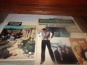 Lot 2 Vintage Universal City Studio Tour & Newspaper Blues Brothers Jaws ET 80's - Picture 1 of 24