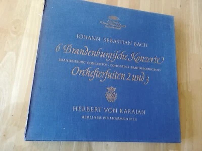Bach: Brandenburg Concertos etc. / Karajan / BPO / DG 3 LP box 138 976/78 TULIP - Image 1 of 3