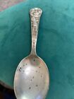 Antique Webster Sterling Silver Man in The Moon Baby Spoon Curved  Rare