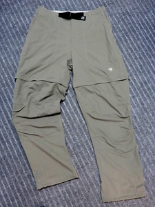 Mountain Hardwear Women's Olive Convertible Hiking Pants Size 10P Inseam 30" EUC - Picture 1 of 14