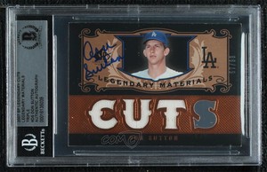 2007 SP Legendary Cuts Triple Material /99 Don Sutton BAS Certified BGS Encased