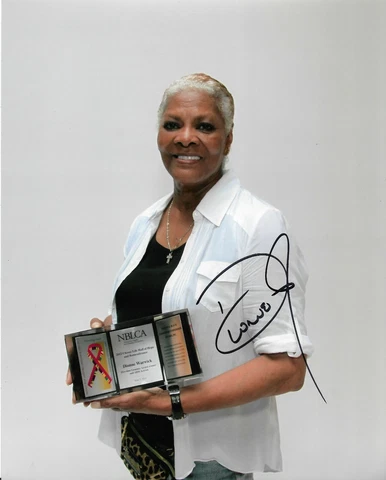 Dionne Warwick Music Legend 10x8 Genuine Signed Autograph COA 28375 Cover