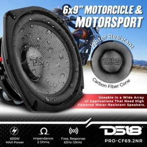 Altavoz de graves medios graves medios DS18 PRO-CF69.2NR 6x9" motocicleta marina coche marino 600W 2 ohmios - Imagen 1 de 7