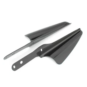 Black Front Fork Mount Wind Deflectors Windshield Fit For Harley Electra Glide - Picture 1 of 10