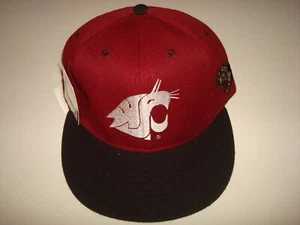 WASHINGTON STATE COUGARS WAZZU CLASSIC TAILLIERT GR. 7 1/4 MÜTZE CAP VINTAGE 1990er - Bild 1 von 2