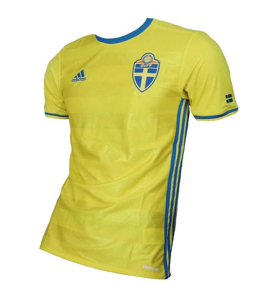 adidas Schweden Trikot Home EM 2016 gelb blau XL