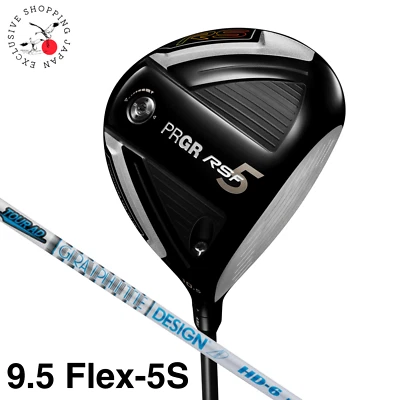 PRGR RS 5 F Driver 1 Wood 9.5° Tour AD HD 5 S Flex Graphite Shaft New Men Japan - Image 1 of 4