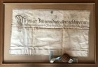 Urkunde 1777: Zulassungsurkunde eines Chirurgen der Stadt Mainz Original, Siegel