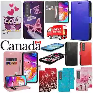 Coque pour Samsung A10 A20 A51 A50 A70 Cuir PU Portefeuille Magnétique Support à Rabat - Photo 1 sur 19