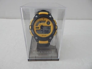 Universal Adult Teen Sport Watch Water Resistant Yellow/Black - Picture 1 of 6