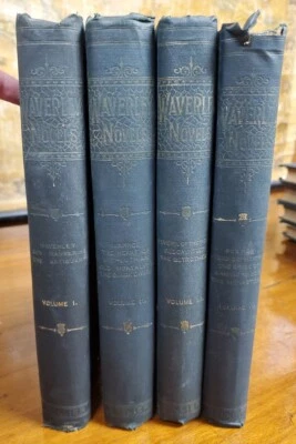 Waverley Novels by Sir Walter Scott in 8 Volumes / Illustrated - Collier - Image 1 of 4