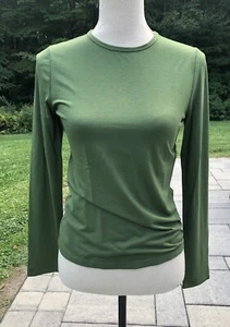 NWT Lord & Taylor Long Sleeve Stretch Slim Fit Jersey Shirt T-shirt Small Green - Picture 1 of 6
