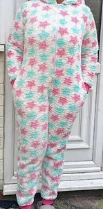 STUDIO SLEEPWEAR MULTICOLOURED ONE PIECE LOUNGE WEAR  GARMENT SIZE M - Picture 1 of 2