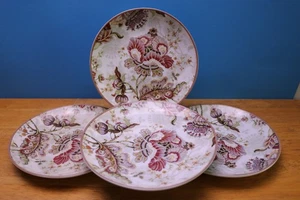 222 Fifth (PTS) Gabrielle Cream Round Appetizer Plates Set of 4 - Picture 1 of 5