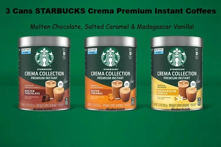 Starbucks Crema Collection Premium Instant Salted Caramel Flavored Coffee 2 Pack
