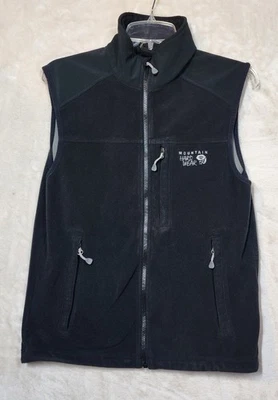 Chaleco Mountain Hardwear Para Hombres Mediano Negro Gore Windstopper Vellón Cremallera Completa Senderismo Foto 1 de 4