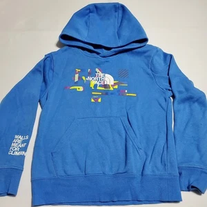 North Face Boys Fleece Pullover Blue Small 7/8 - Picture 1 of 8