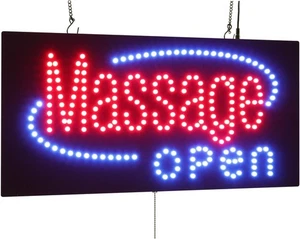 Massage Open Sign, 24"x12", 60x30cm LED Signage Display Screen - Picture 1 of 4