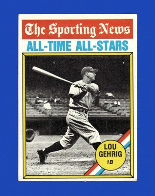 1976 Topps Set-Break #341 Lou Gehrig en muy buen estado-en muy buen estado *GMCARDS* Foto 1 de 2