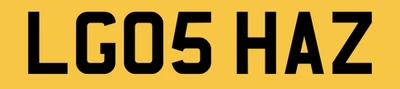 LG05 HAZ QUALITY REG NUMBER PLATE ALL FEES PAID GO SHAZ SHAZIA SHA SHARON SHAZAD - Image 1 of 3