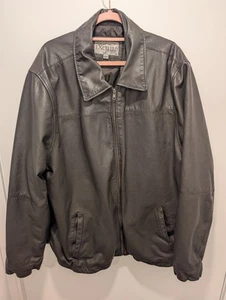 Excelled Men's Big & Tall (2XLT) New Zealand Lambskin Leather Open Bottom Jacket - Picture 1 of 16