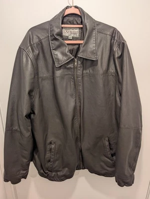 Excelled Men's Big & Tall (2XLT) New Zealand Lambskin Leather Open Bottom Jacket - Image 1 of 4