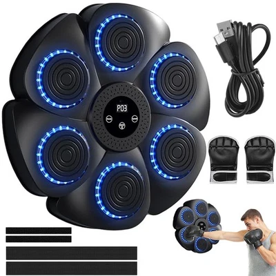 Musik Boxing Machine Elektronische Bluetooth Boxmaschine mit LED Leuchten 9 Modi - Bild 1 von 4
