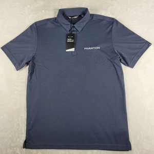 Travis Mathew Oceanside Polo Shirt Men's Large Blue Performance Stretch Golf NWT - Picture 1 of 8