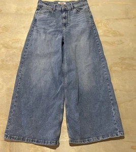 WRANGLER Women's High-Rise Wide Leg A-Line Crop Jean Size 6 - Picture 1 of 9