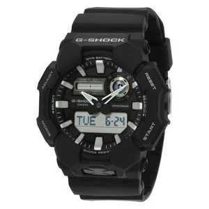 Casio G-Shock Alarm World Time Quartz Analog-Digital Black Dial Men's Watch - Picture 1 of 3