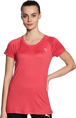 Camiseta deportiva para mujer PUMA Epic manga corta, rosa paraíso, S Foto 1 de 4