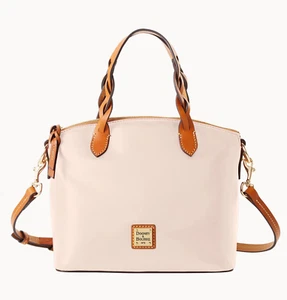 NWT DOONEY & BOURKE WEXFORD LEATHER SMALL HEIDI SATCHEL BWXFD1217 Pale Pink - Picture 1 of 14