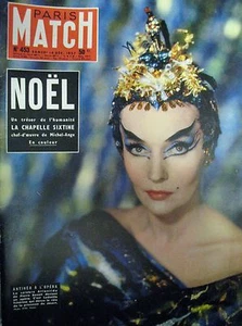 PARIS MATCH N° 453 of 1957 ANTINEA LUDMILLA TCHERINA CHAPELLE SISTINE ALGERIA - Picture 1 of 1
