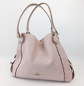 Coach Edie 31 Pebbled Leather Top Handle Tote in Ice Pink RRP £295 - Picture 1 of 24